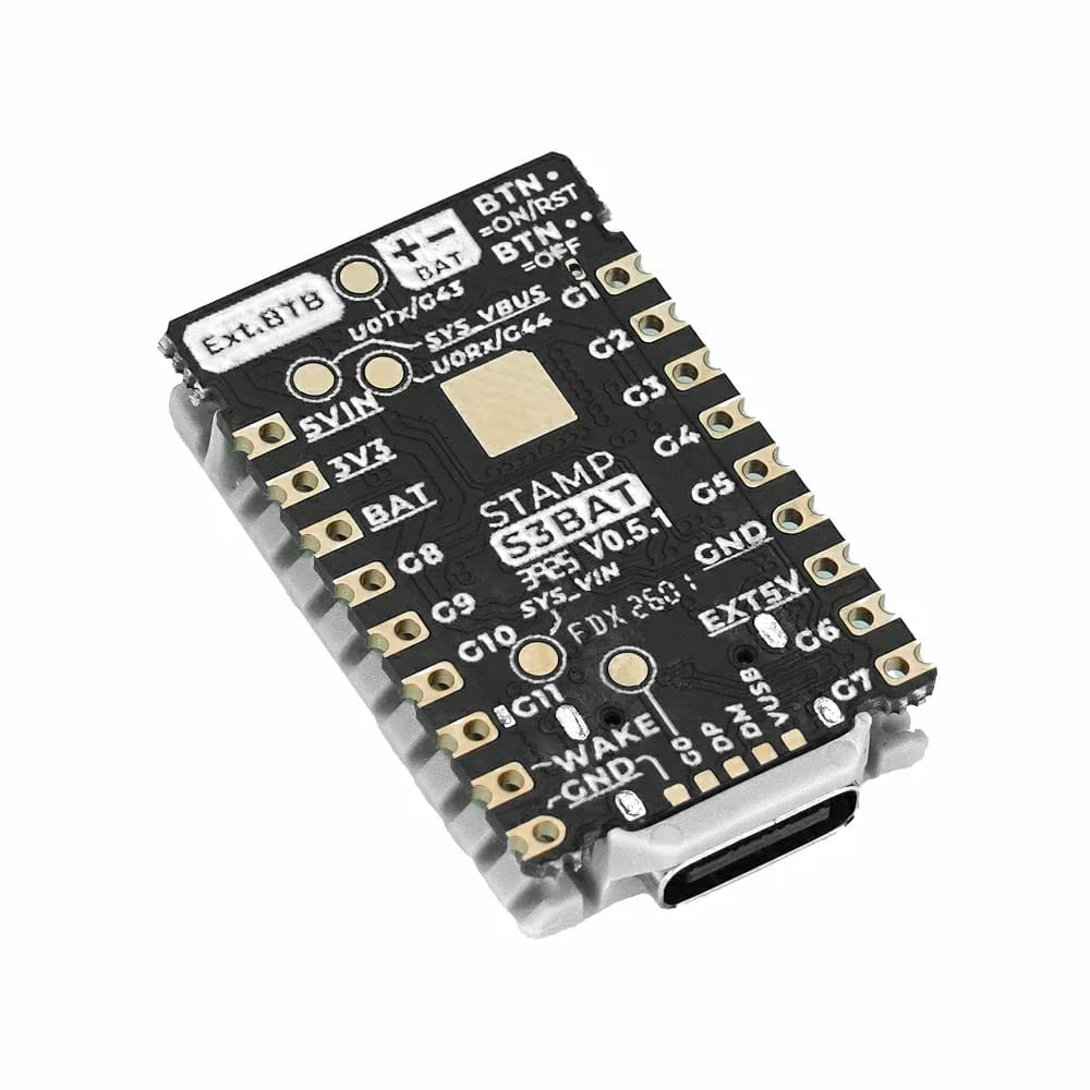 M5StampS3 BAT Module with Battery Connector by M5Stack - The Pi Hut