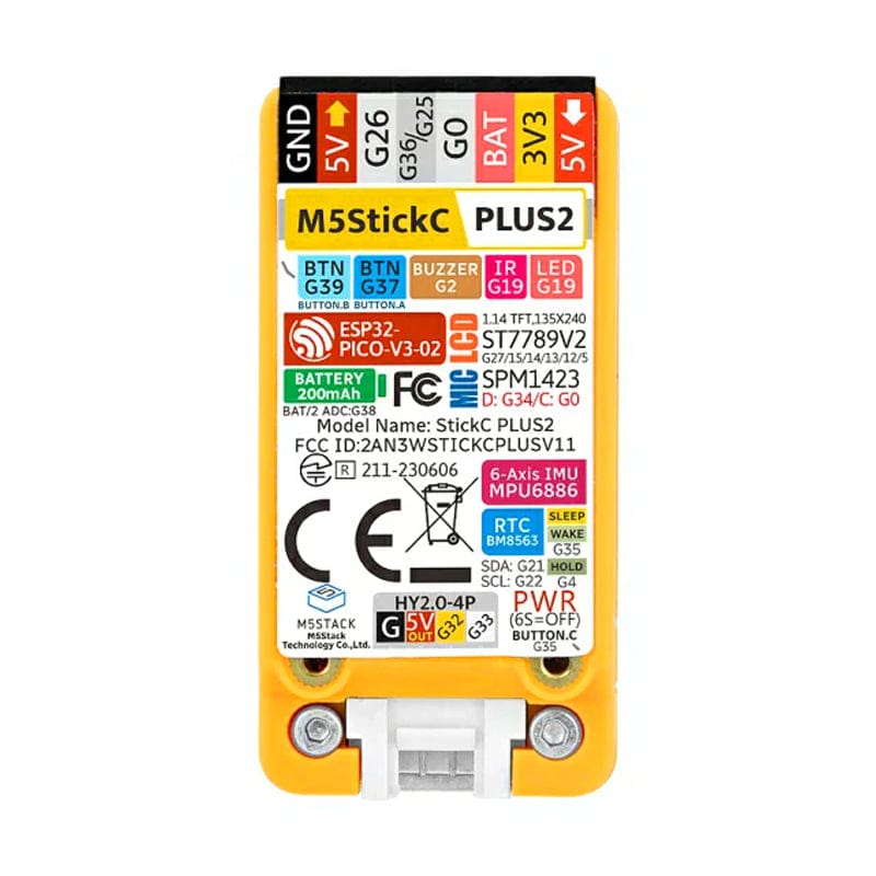 M5StickC PLUS2 ESP32 Mini IoT Development Kit by M5Stack - The Pi Hut