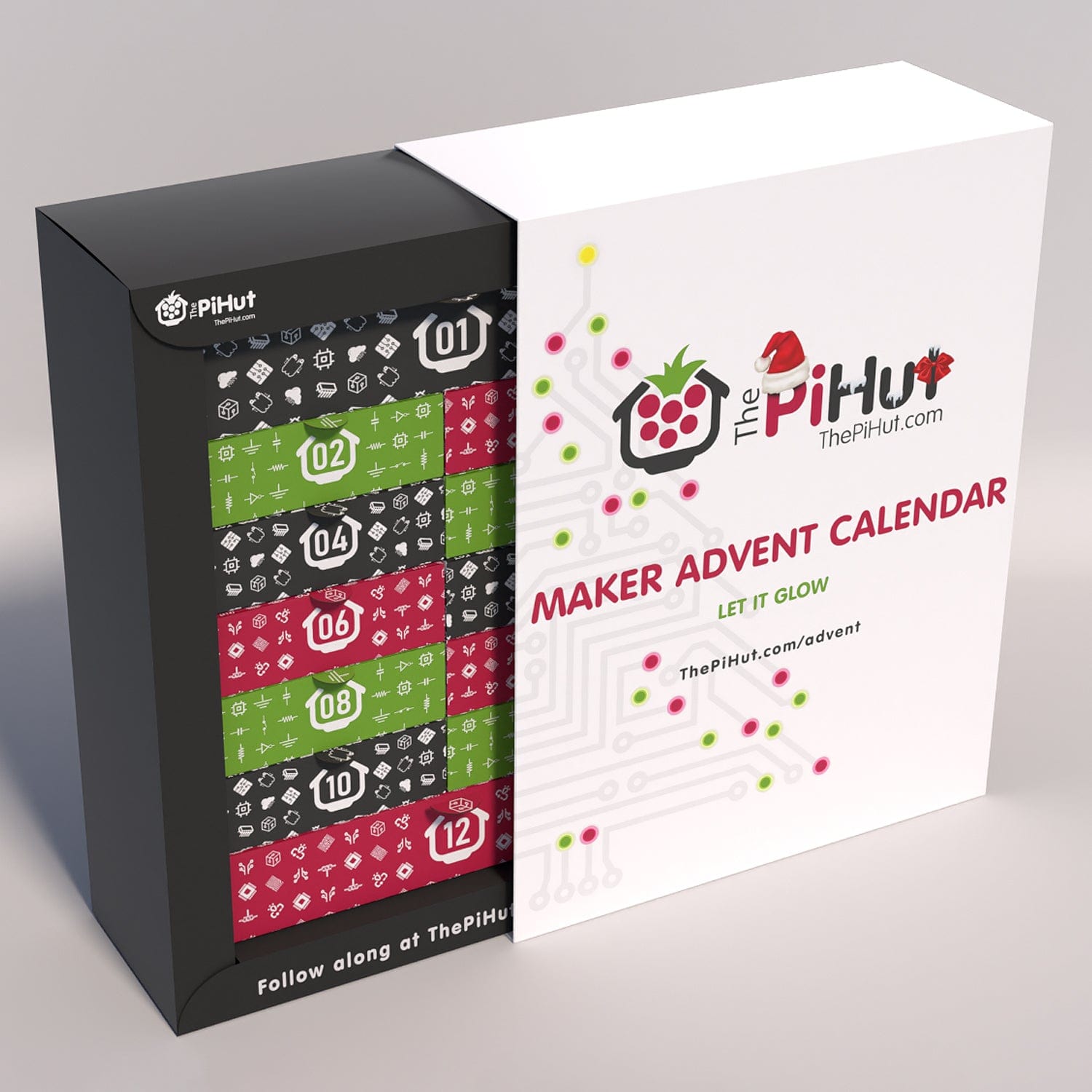 Maker Advent Calendar - Let it Glow (inc. Raspberry Pi Pico H) by The Pi Hut - The Pi Hut