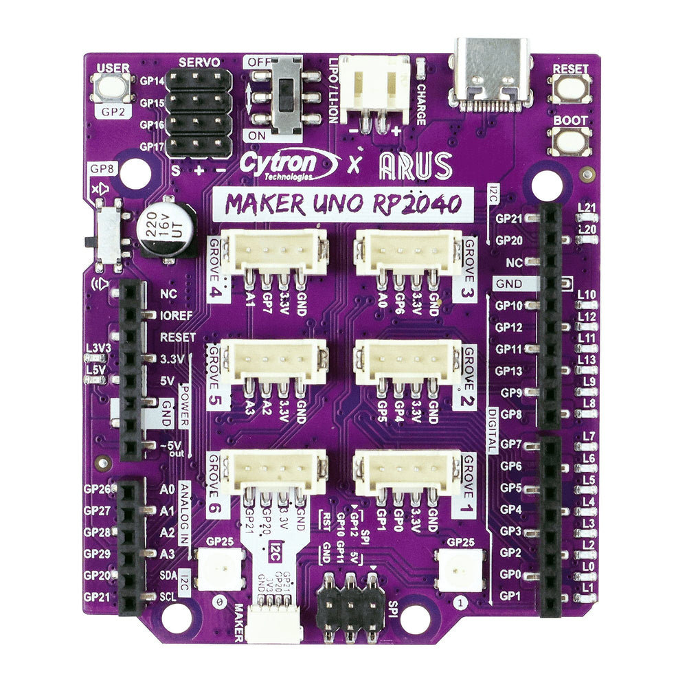 Maker Uno RP2040 by Cytron - The Pi Hut