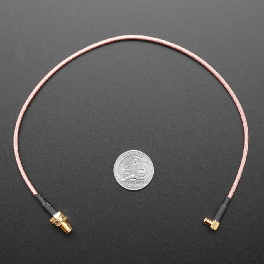 MCX Jack to SMA RF Cable Adapter by Adafruit - The Pi Hut