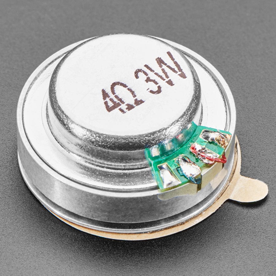 Medium Surface Transducer with Wires - 4 Ohm 3 Watt by The Pi Hut - The Pi Hut