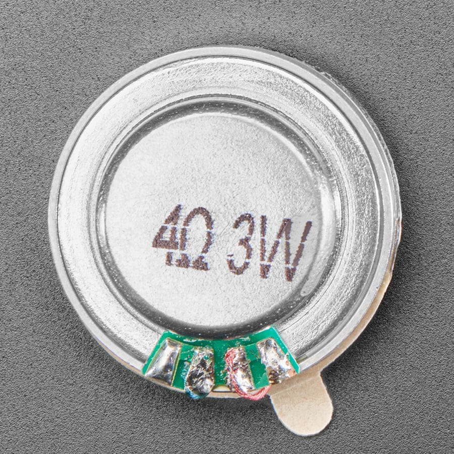 Medium Surface Transducer with Wires - 4 Ohm 3 Watt by The Pi Hut - The Pi Hut
