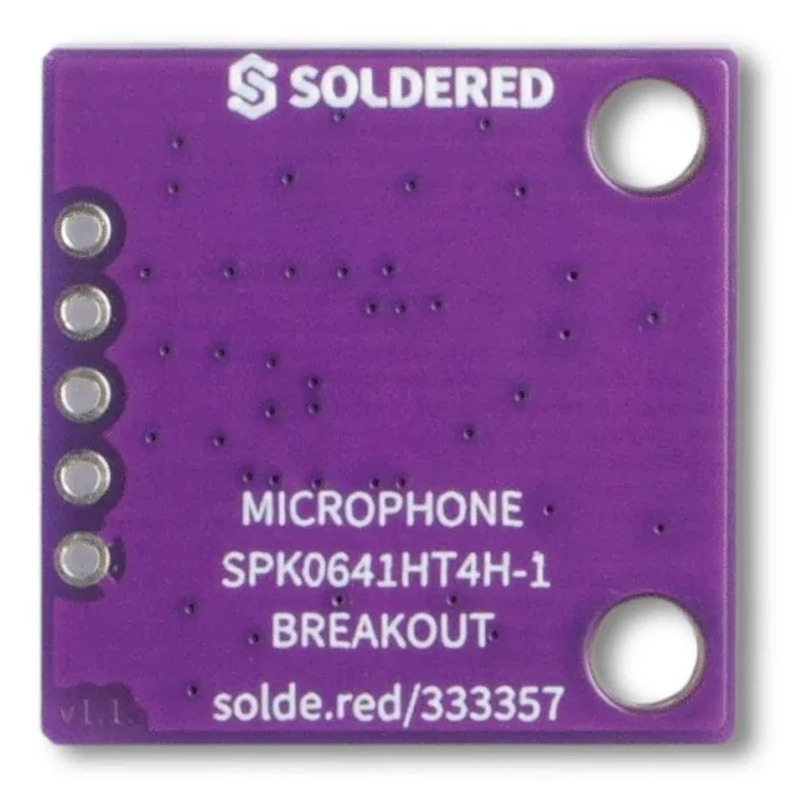 MEMS Microphone SPK0641HT4H Breakout by Soldered Electronics - The Pi Hut