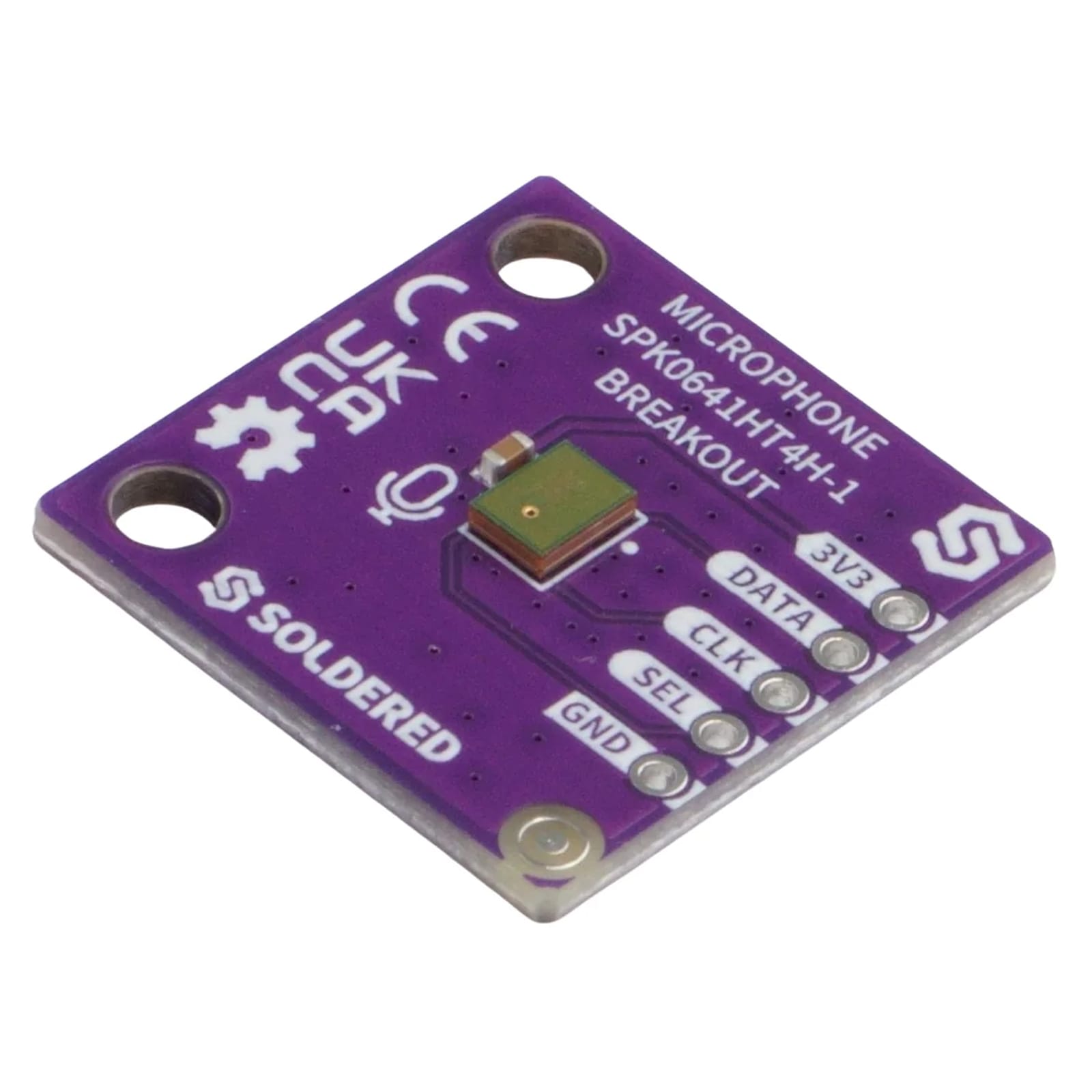 MEMS Microphone SPK0641HT4H Breakout by Soldered Electronics - The Pi Hut