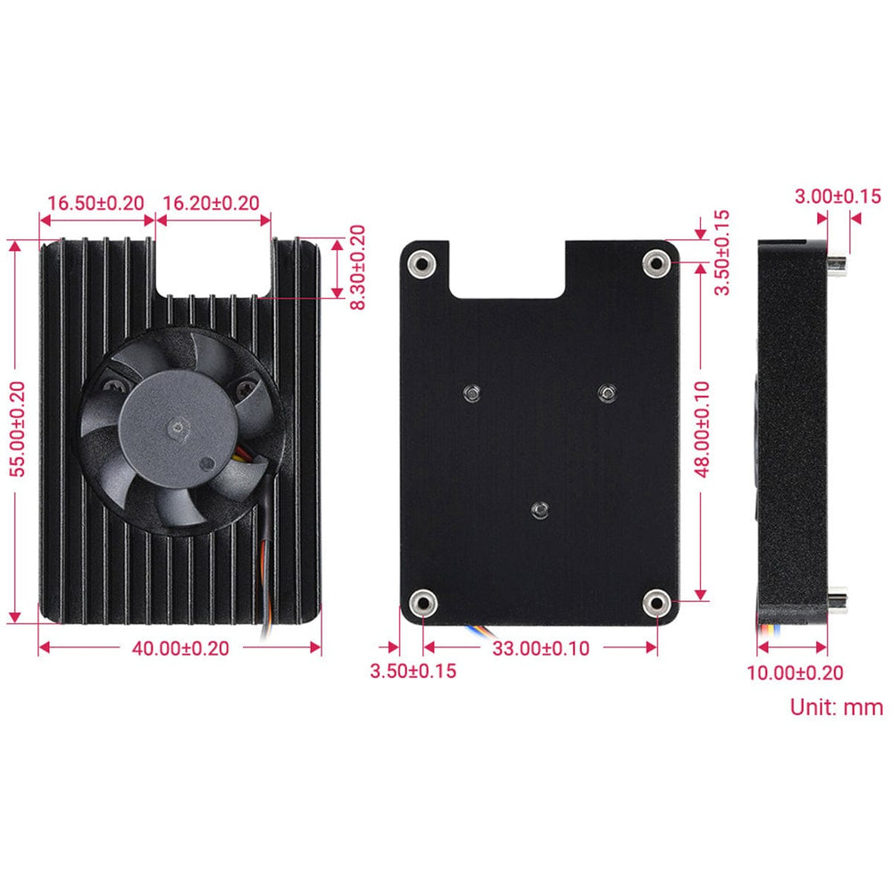 Metal Cooling Fan for Raspberry Pi Compute Module 5 by Waveshare - The Pi Hut