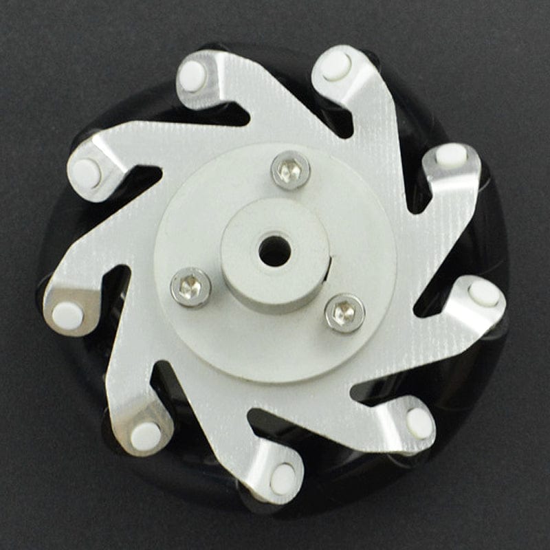 Metal Mecanum Wheel with Motor Shaft Coupling (65mm) - Right by DFRobot - The Pi Hut