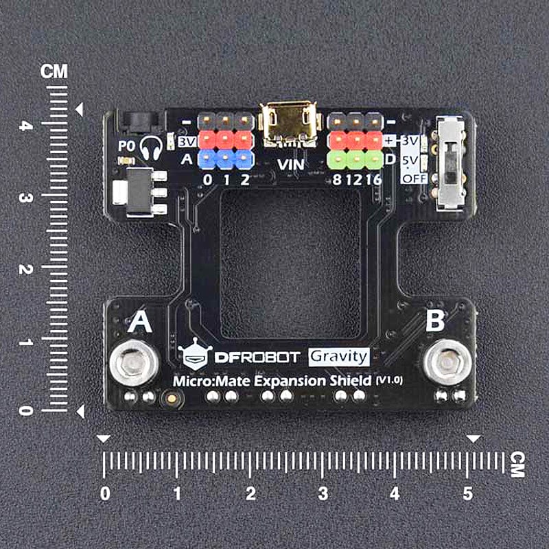micro:Mate - Mini Expansion Board for micro:bit (Gravity Compatible) by DFRobot - The Pi Hut