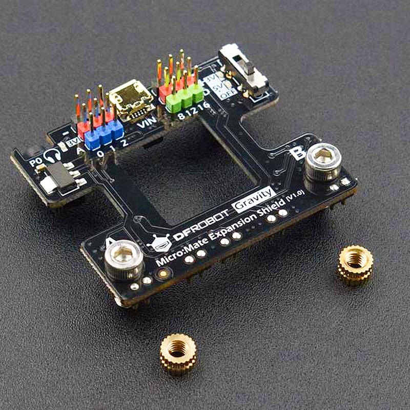 micro:Mate - Mini Expansion Board for micro:bit (Gravity Compatible) by DFRobot - The Pi Hut