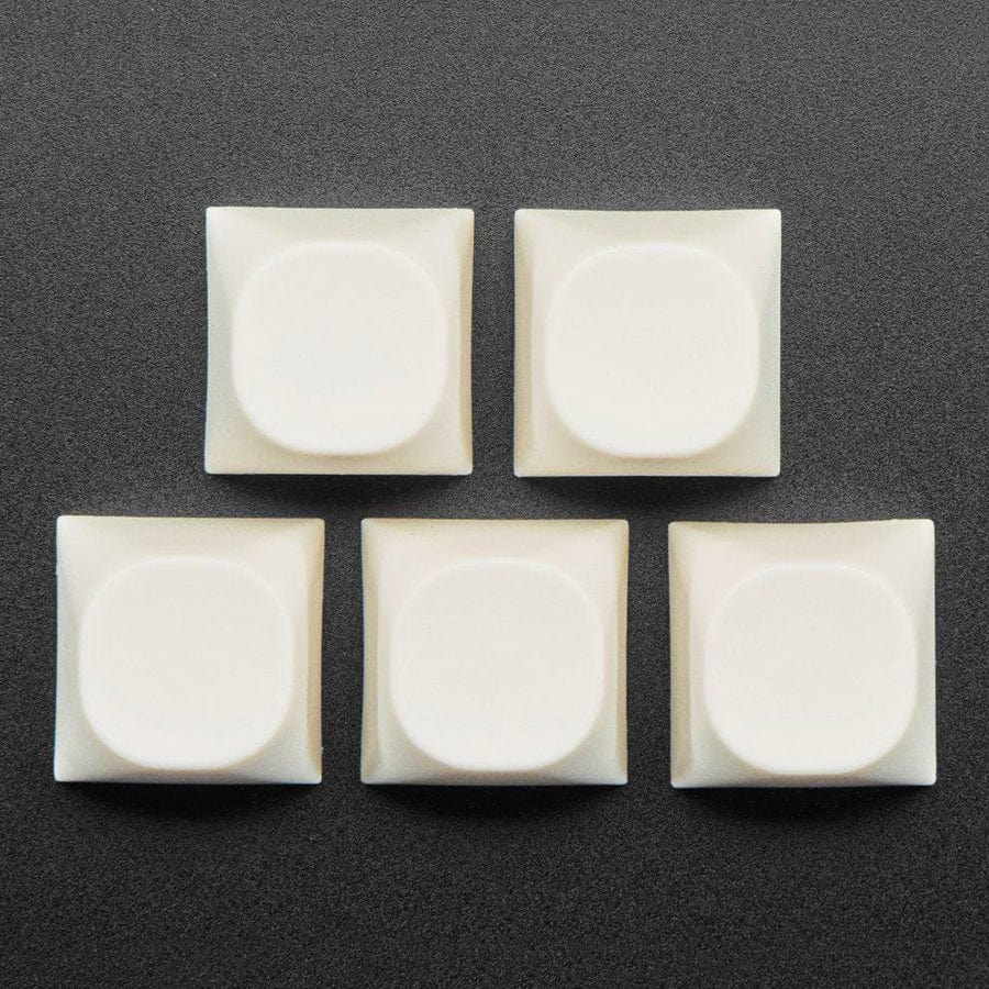 Milky White MA Keycaps for MX Compatible Switches - 5 pack by The Pi Hut - The Pi Hut
