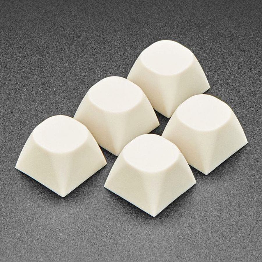 Milky White MA Keycaps for MX Compatible Switches - 5 pack by The Pi Hut - The Pi Hut