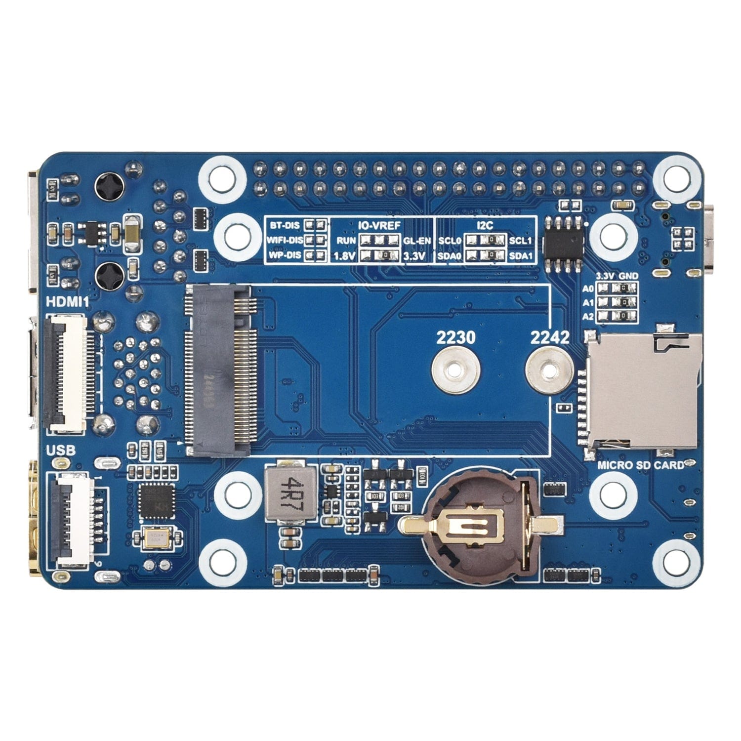 Mini Base Board (B) for CM5 by Waveshare - The Pi Hut