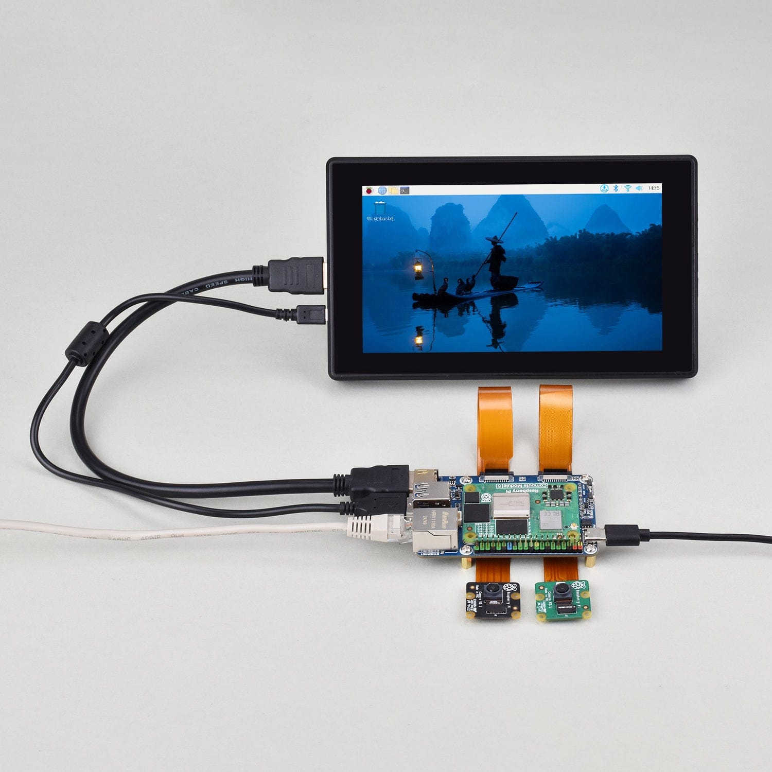 Mini Base Board (B) for CM5 by Waveshare - The Pi Hut