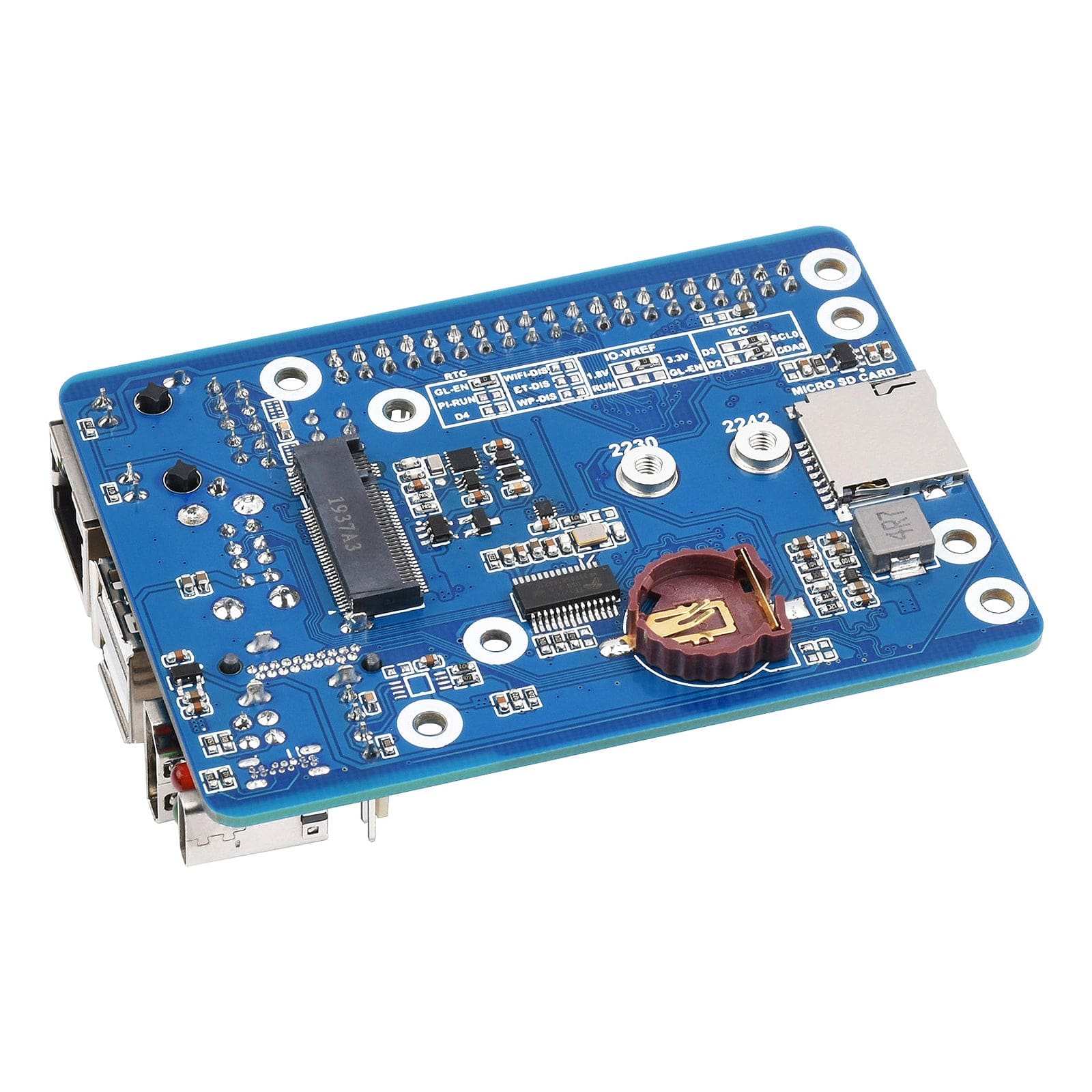 Mini Base Board (C) for Raspberry Pi Compute Module 4 by Waveshare - The Pi Hut