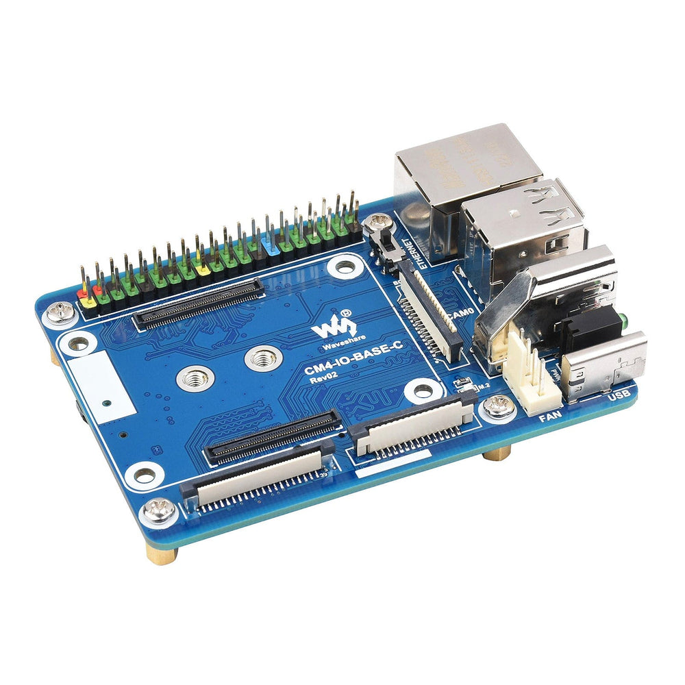 Mini Base Board (C) for Raspberry Pi Compute Module 4 by Waveshare - The Pi Hut