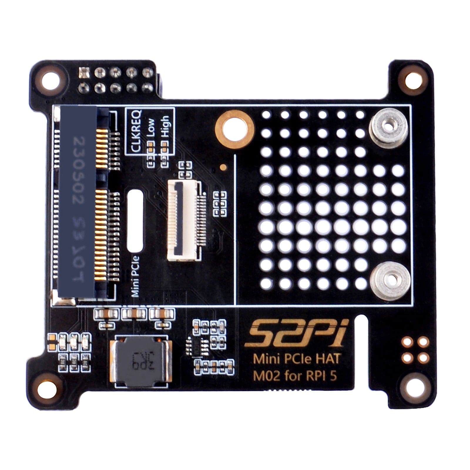Mini PCIe HAT for Raspberry Pi 5 (M02) by 52Pi - The Pi Hut