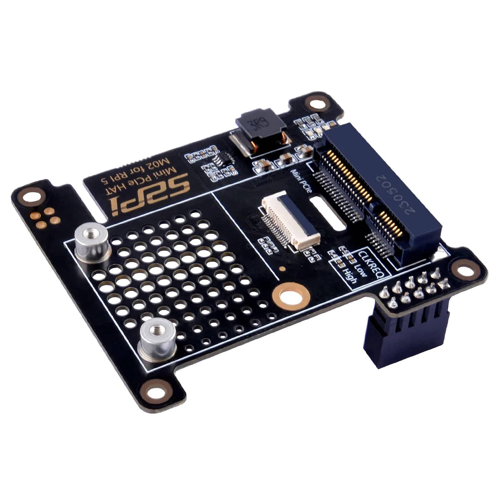 Mini PCIe HAT for Raspberry Pi 5 (M02) by 52Pi - The Pi Hut