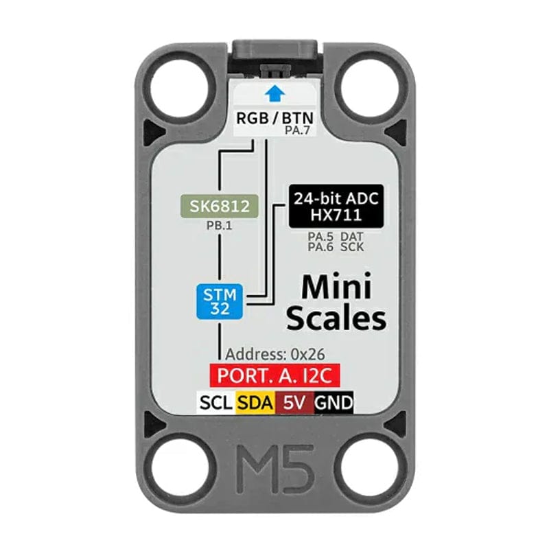 Mini Scales Unit (HX711) by M5Stack - The Pi Hut