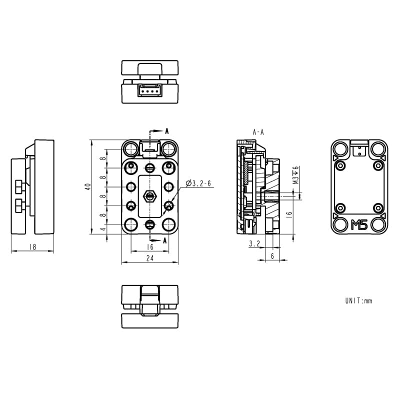 Mini Scales Unit (HX711) by M5Stack - The Pi Hut