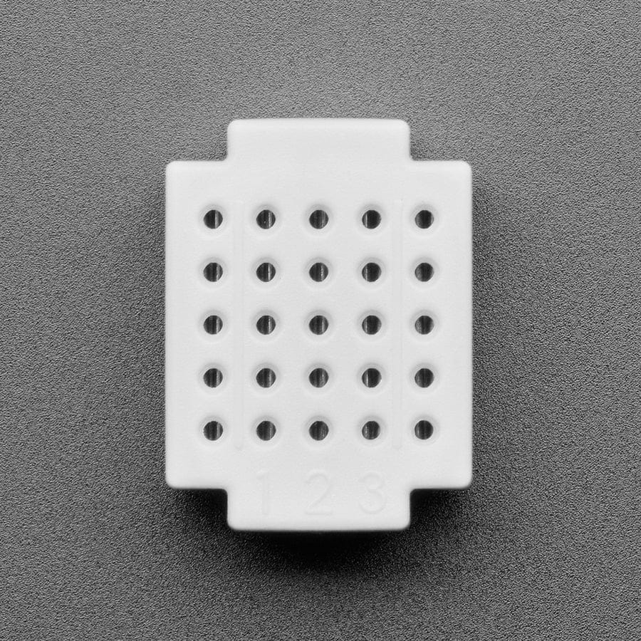 Mini Solderless Breadboard - White 5 Rows - 25 total points - ZY-25 by Adafruit - The Pi Hut