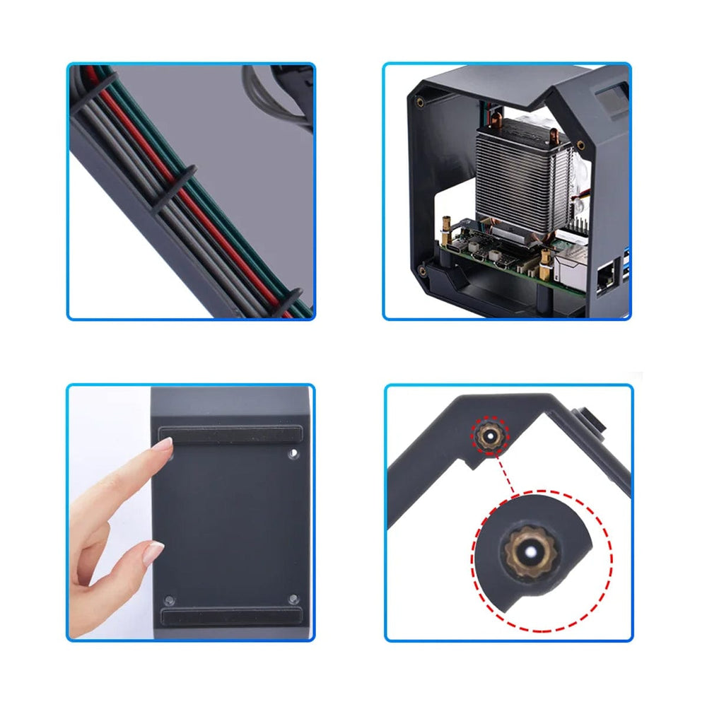 Mini Tower Kit for Raspberry Pi 5 by 52Pi - The Pi Hut
