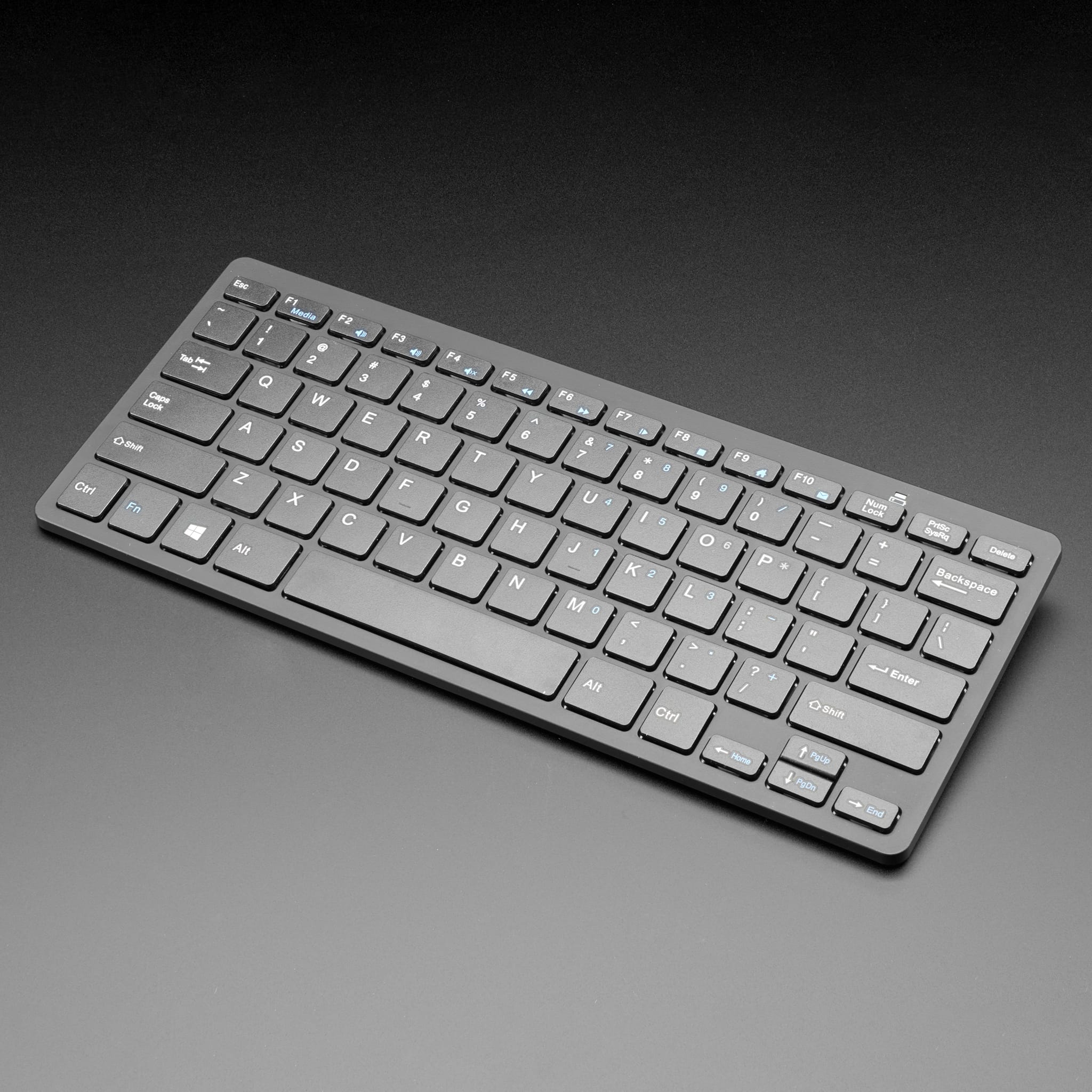 Mini Wireless Keyboard - Black (with Batteries) by Adafruit - The Pi Hut