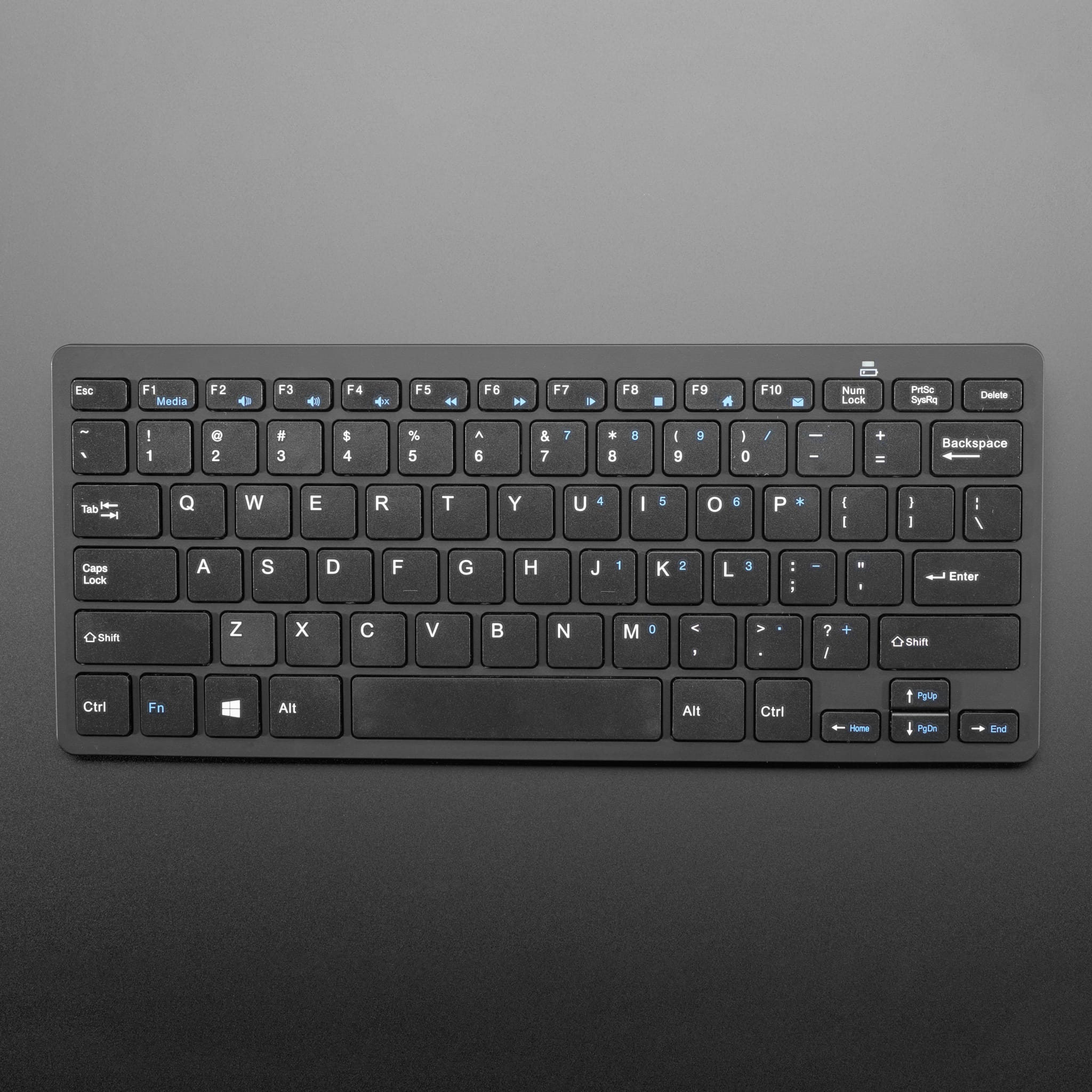 Mini Wireless Keyboard - Black (with Batteries) by Adafruit - The Pi Hut