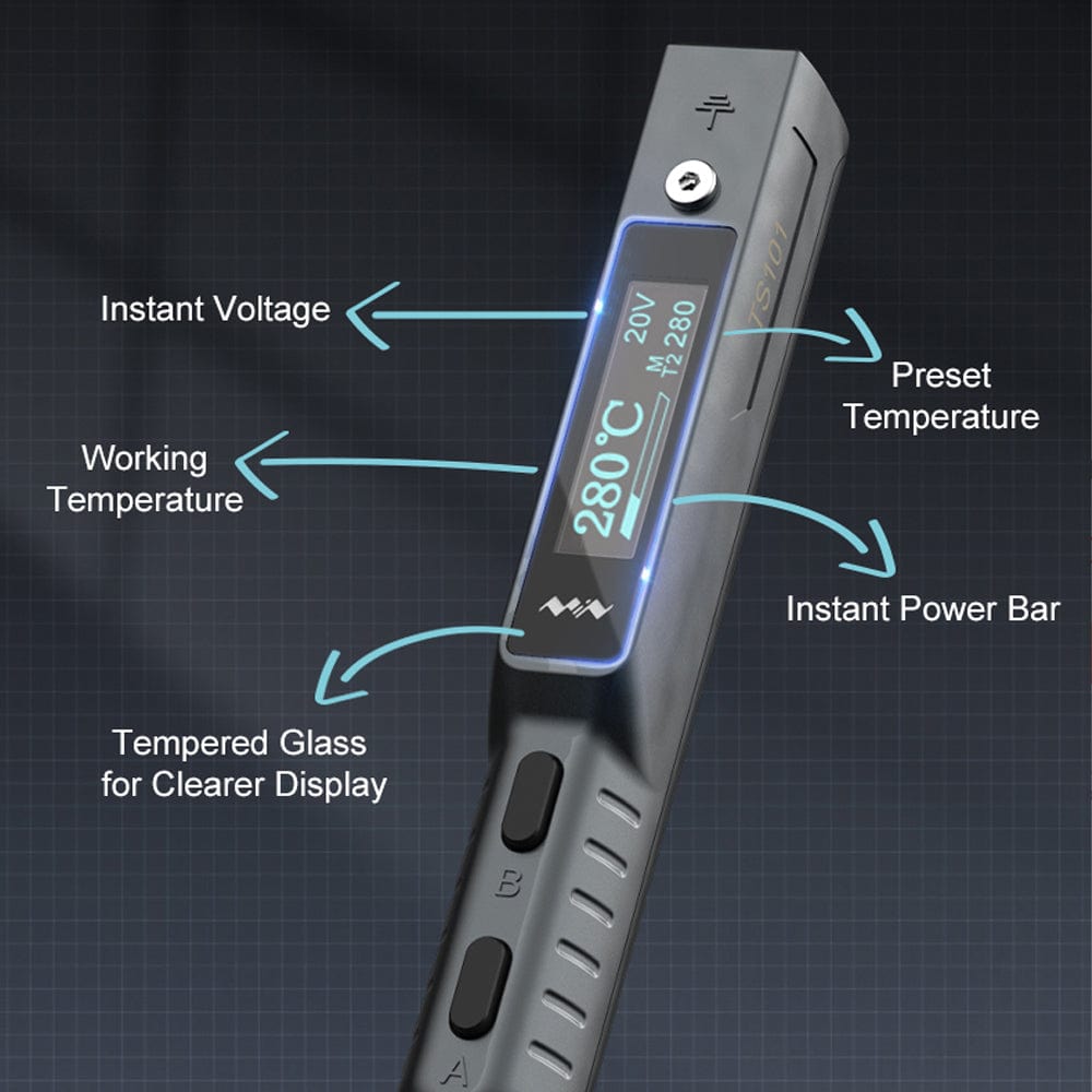 Miniware TS101 Smart Soldering Iron by Miniware - The Pi Hut