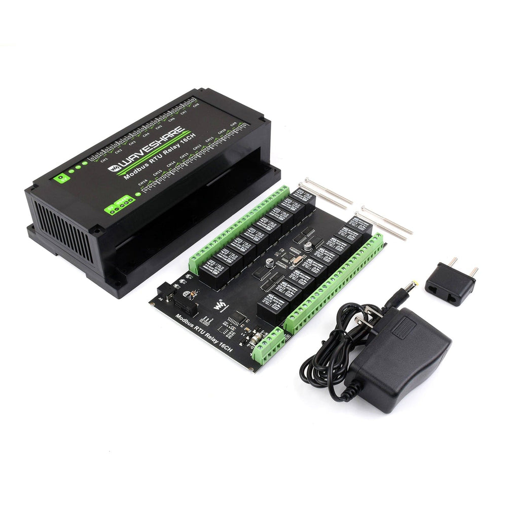 Modbus RTU 16-Channel Relay Module by Waveshare - The Pi Hut