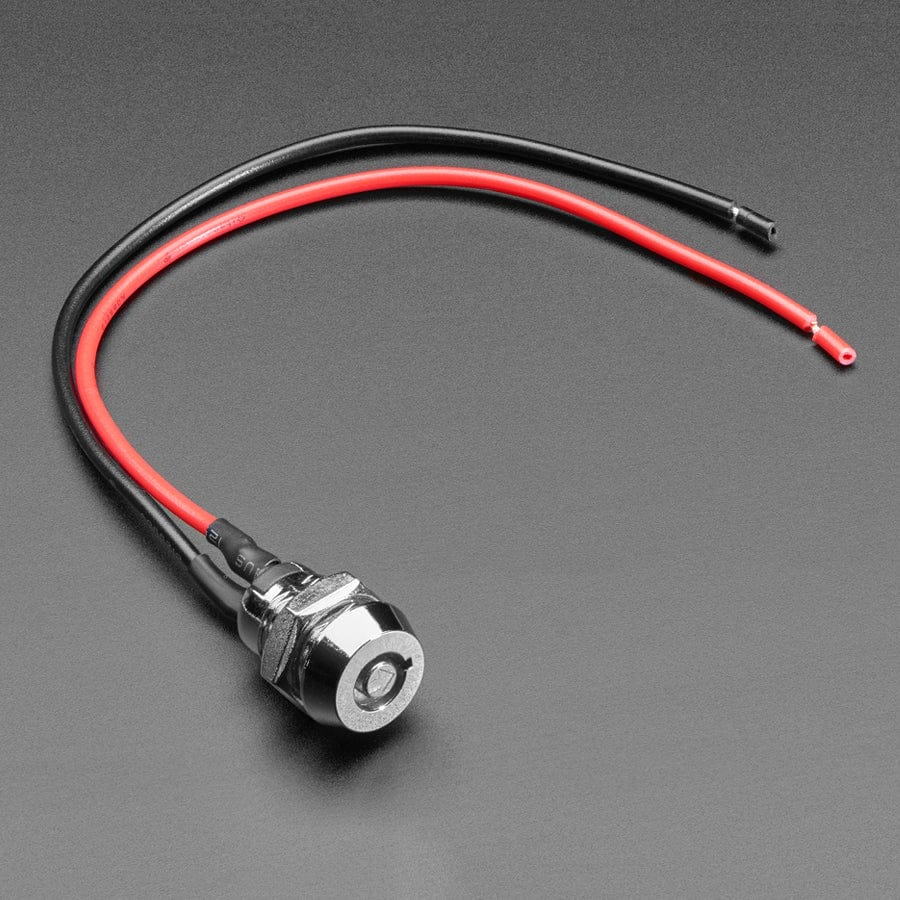 Momentary On/Off Round Key Lock Switch - 12mm Diameter by Adafruit - The Pi Hut