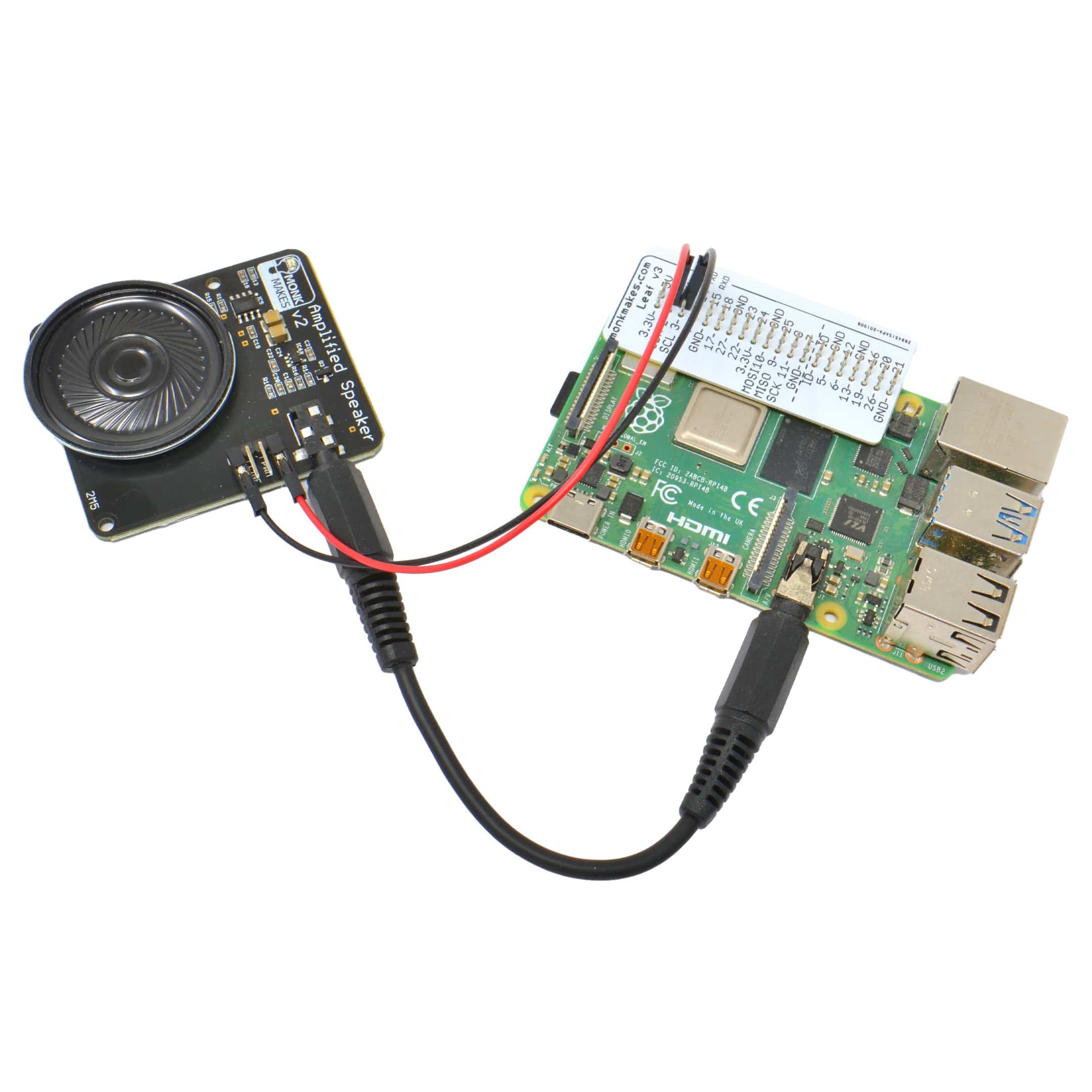 Monk Makes Amplified Speaker 2 by Monk Makes - The Pi Hut
