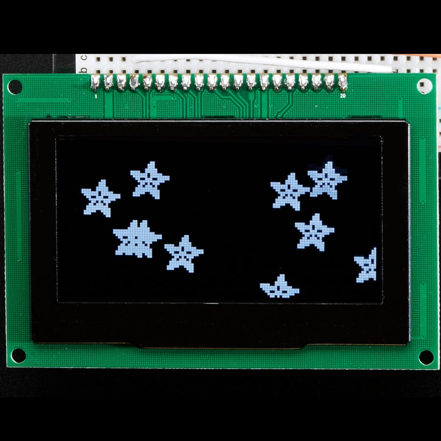 Monochrome 2.7" 128x64 OLED Graphic Display Module Kit by Adafruit - The Pi Hut