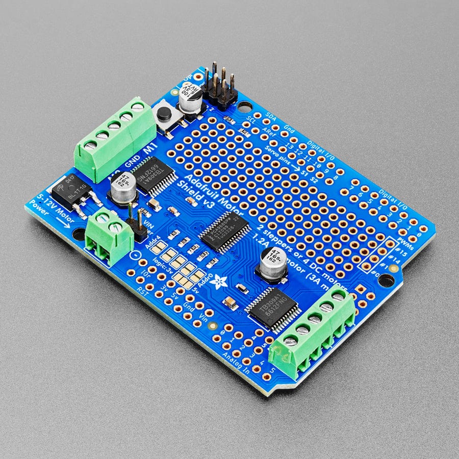 Motor party add-on pack for Arduino by Adafruit - The Pi Hut