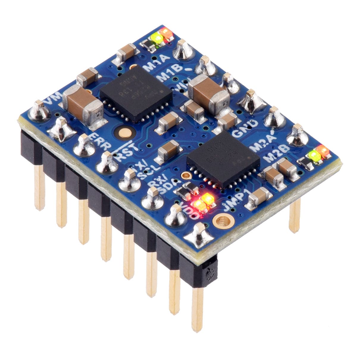 Motoron M2T256 Dual I²C Motor Controller (Pins Pre-soldered) by Pololu - The Pi Hut