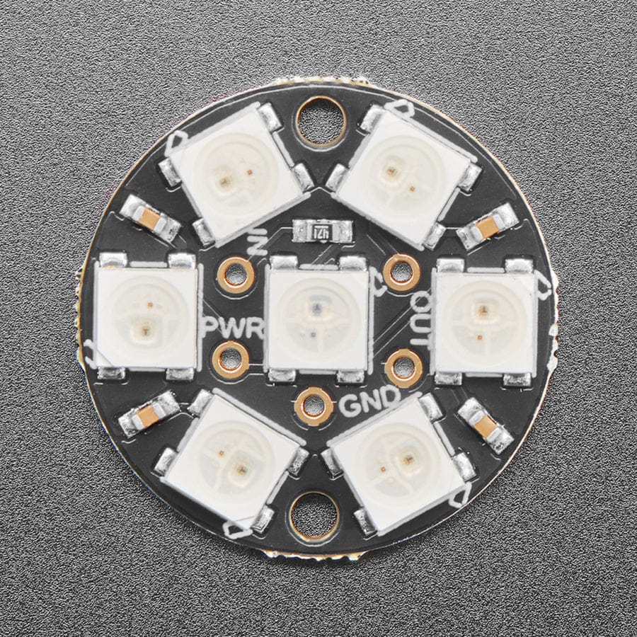 NeoPixel Jewel - 7 x 5050 RGB LED with Integrated Drivers - The Pi Hut
