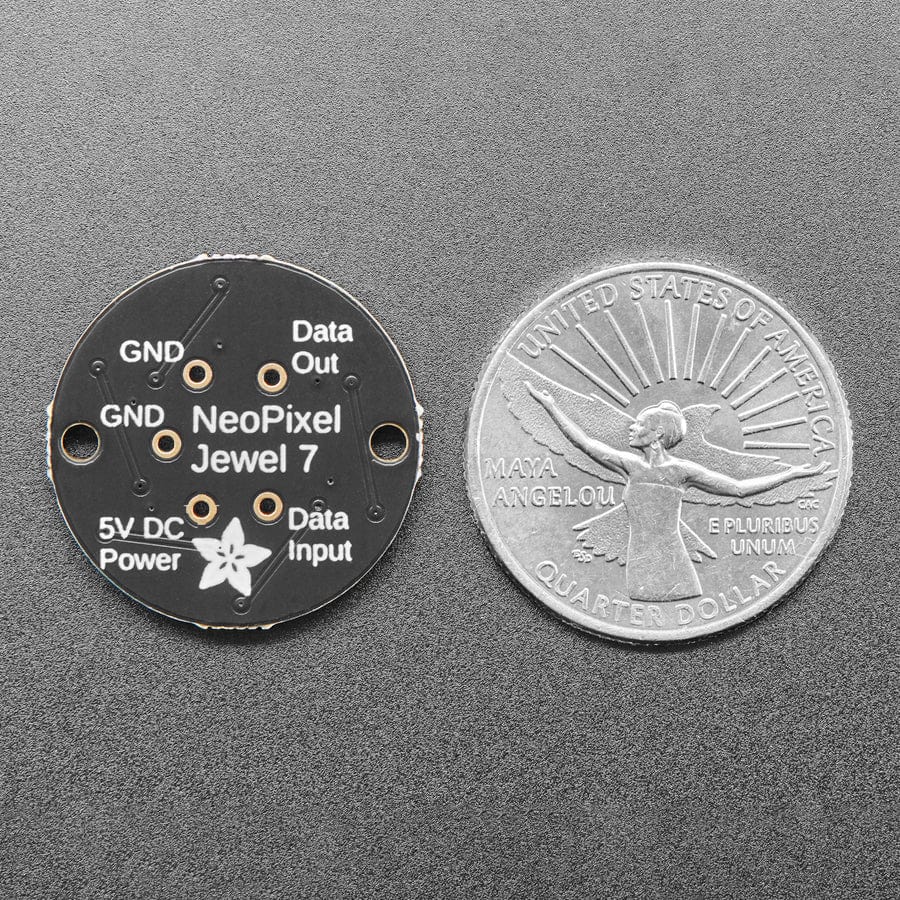 NeoPixel Jewel - 7 x 5050 RGB LED with Integrated Drivers - The Pi Hut