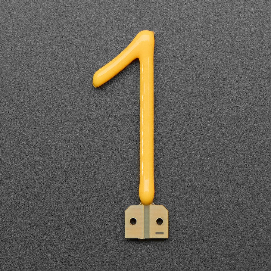 Number LED Filament - Warm White "1" by Adafruit - The Pi Hut