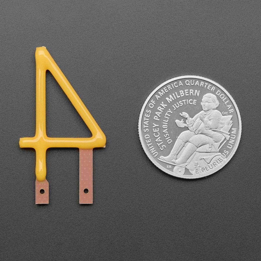 Number LED Filament - Warm White "4" by Adafruit - The Pi Hut