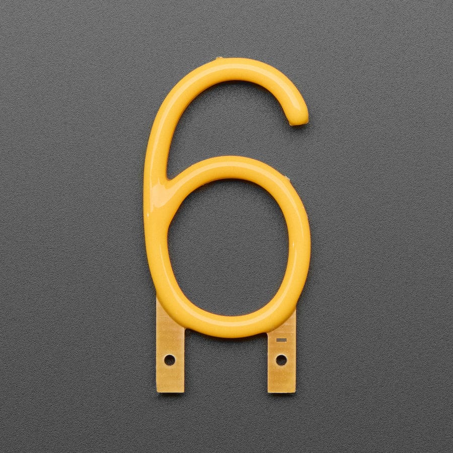 Number LED Filament - Warm White "6" by Adafruit - The Pi Hut