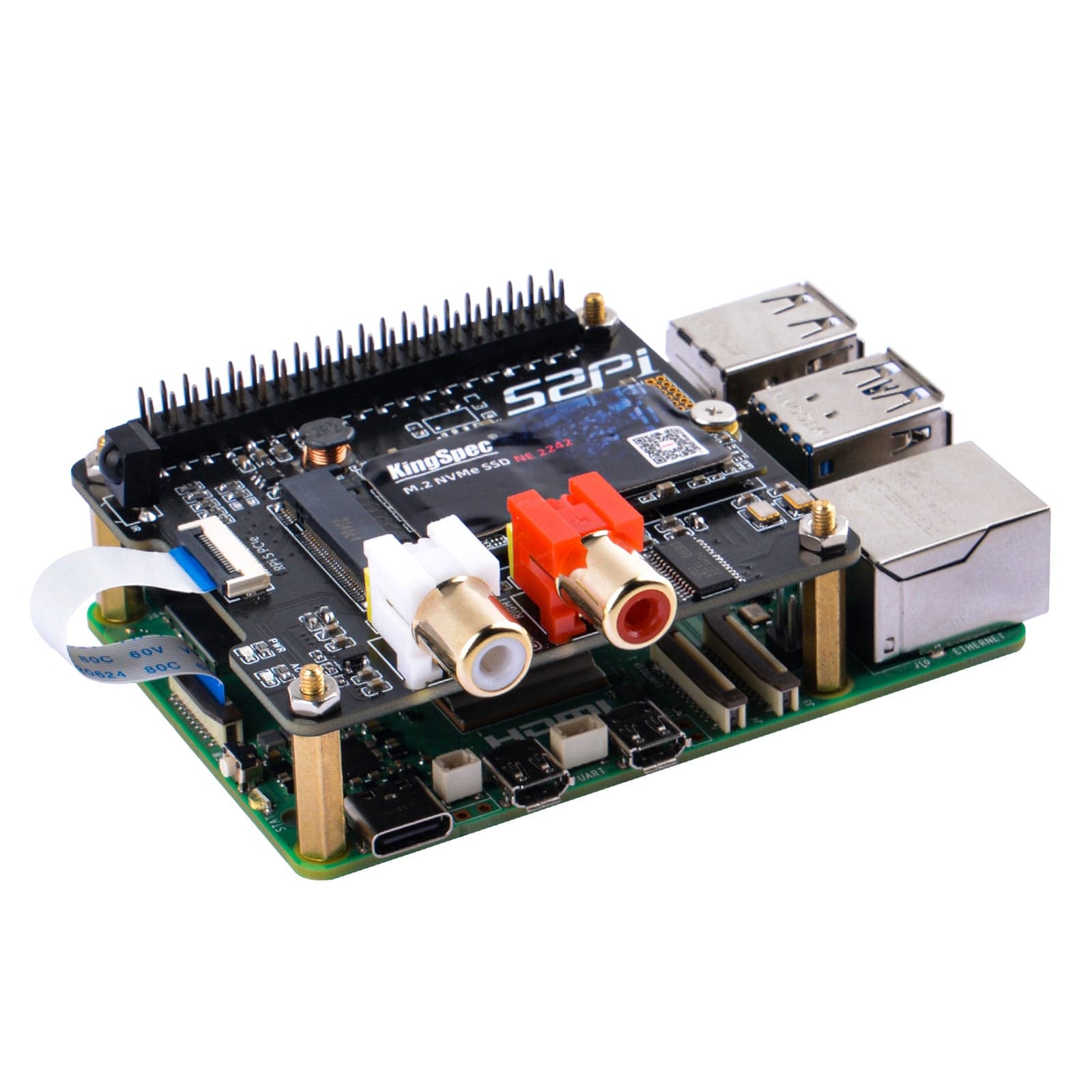 NVDAC for Raspberry Pi 5 by 52Pi - The Pi Hut