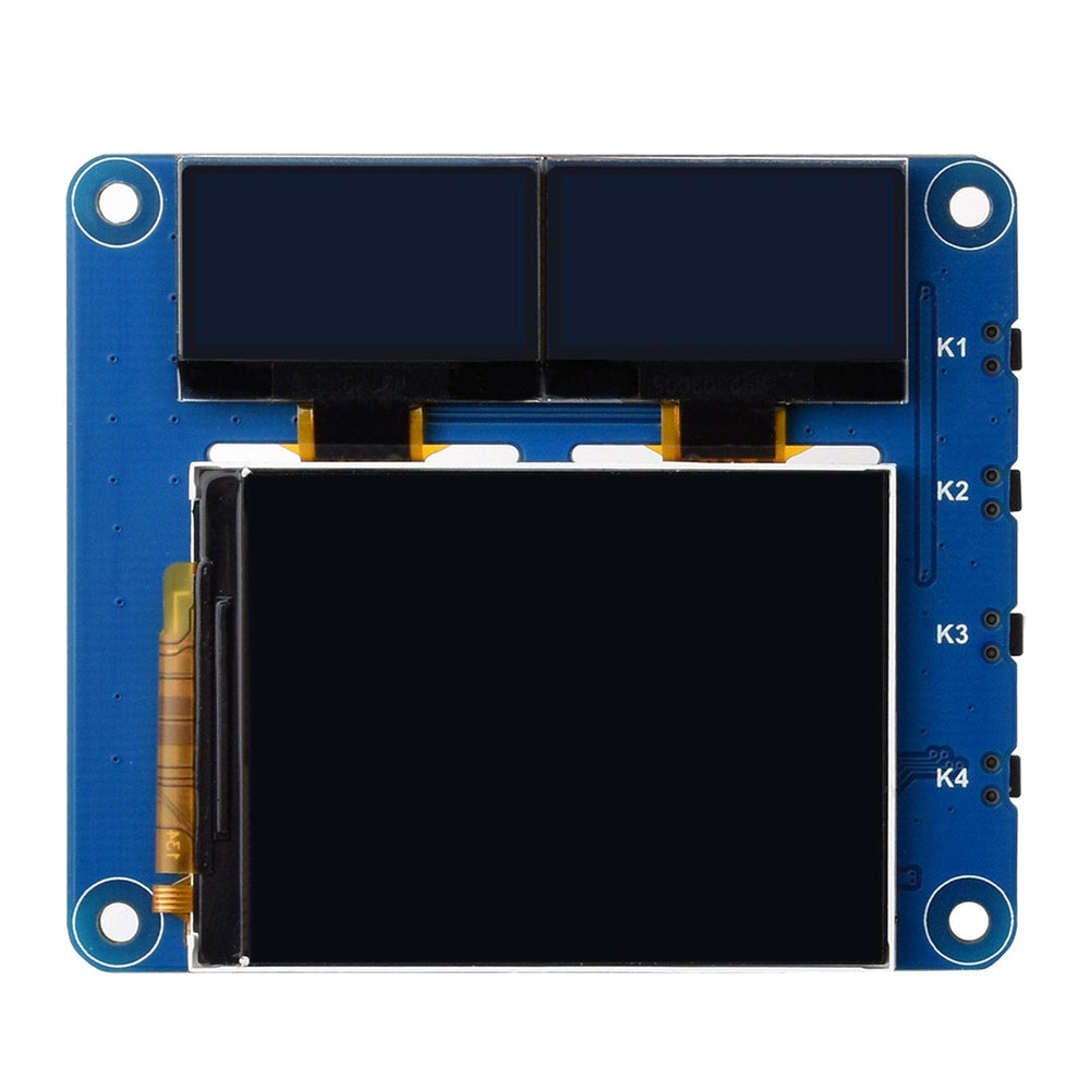 OLED/LCD Triple Screen HAT for Raspberry Pi by Waveshare - The Pi Hut