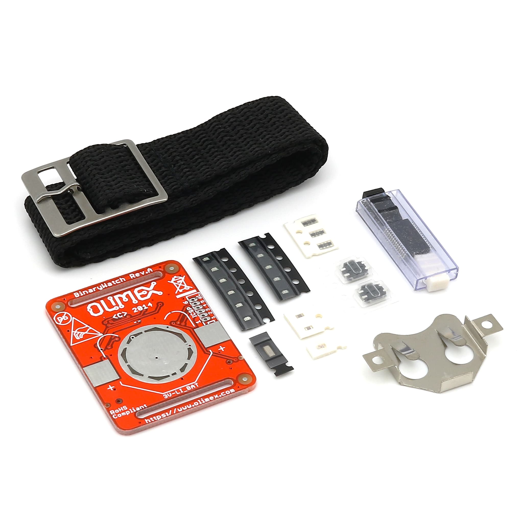 Olimex Binary Watch Soldering Kit by Olimex - The Pi Hut