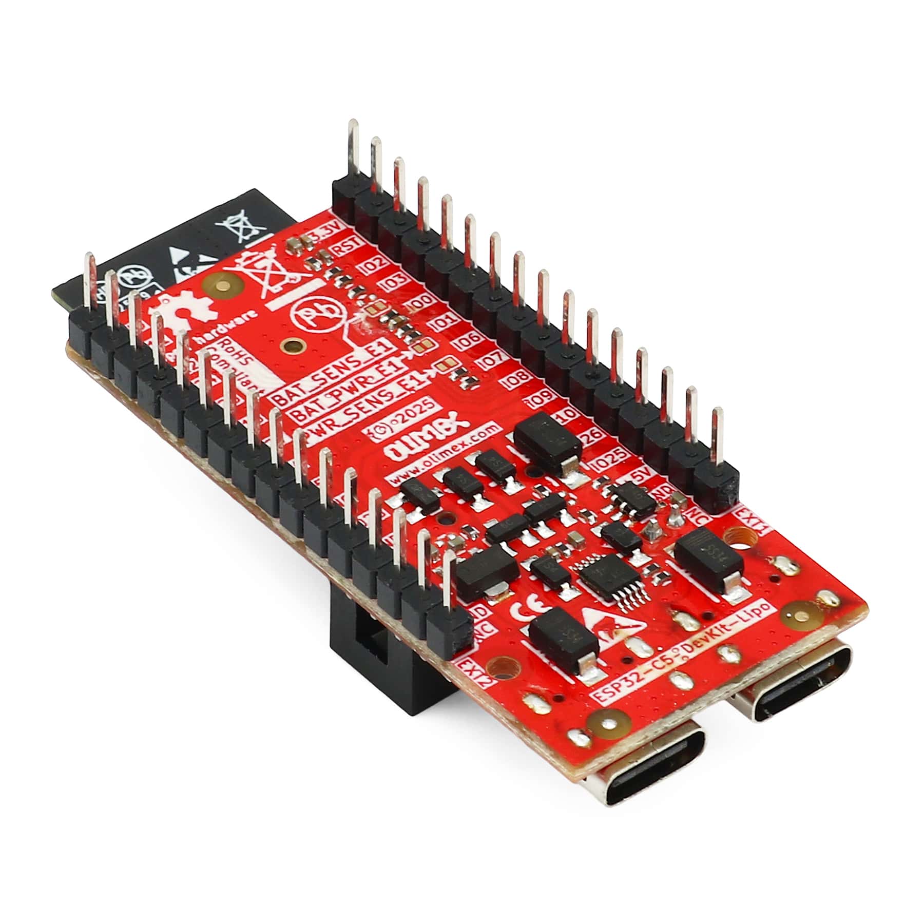 Olimex ESP32-C5-DevKit-Lipo by Olimex - The Pi Hut