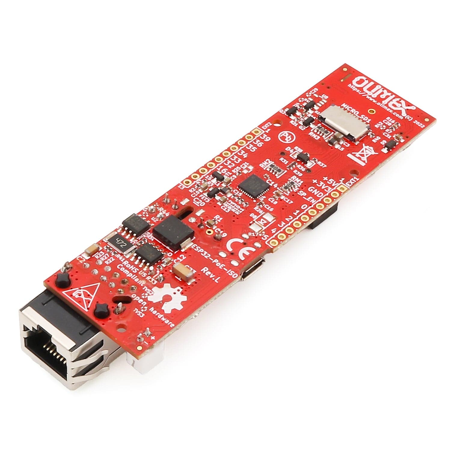 Olimex ESP32-POE-ISO-EA Development Board by Olimex - The Pi Hut