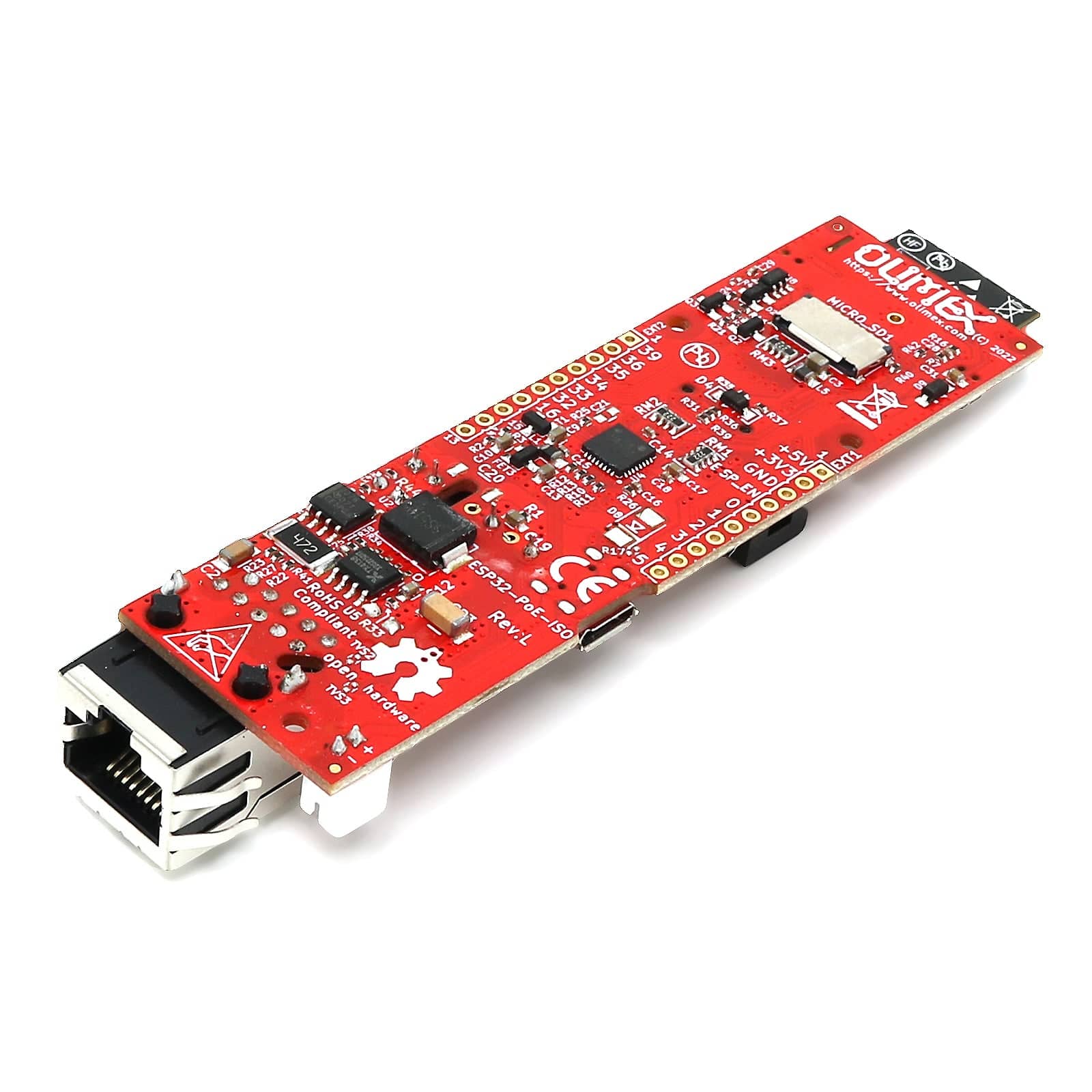Olimex ESP32-POE-ISO-WROVER Development Board by Olimex - The Pi Hut
