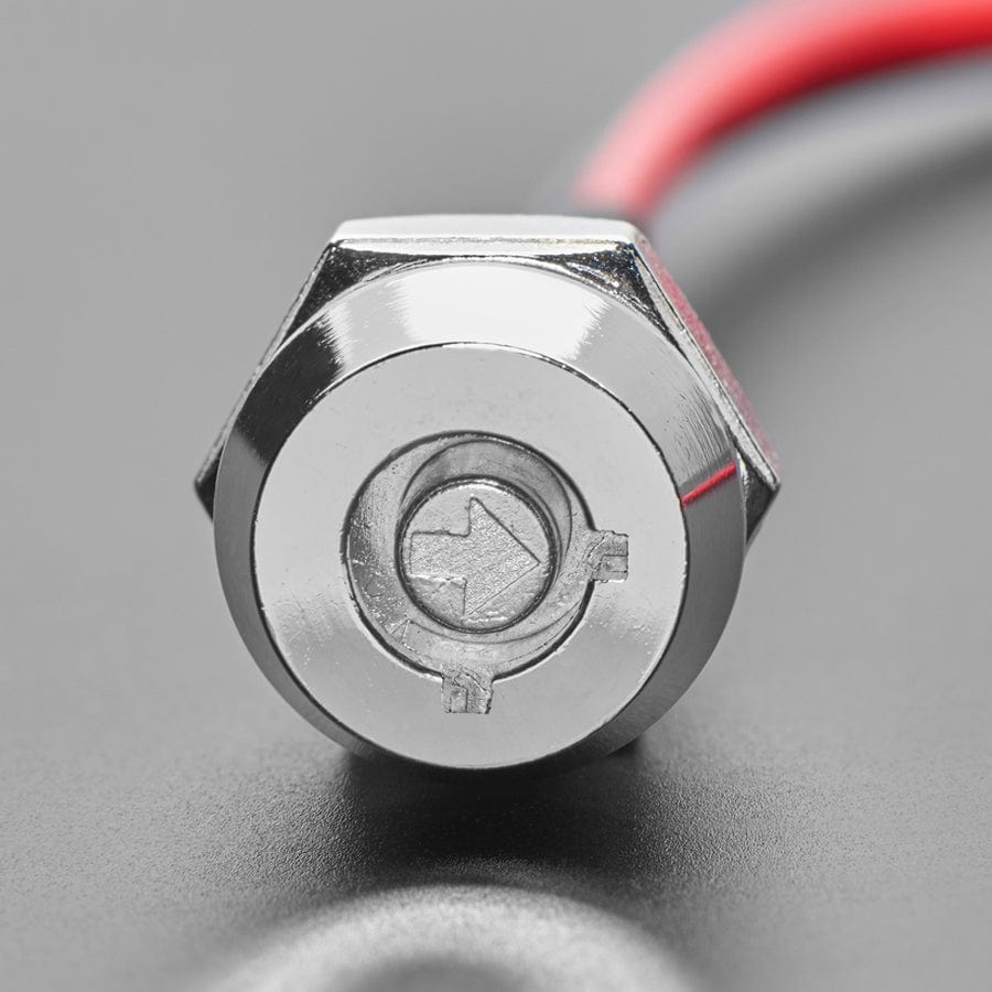 On/Off Round Key Lock Switch - 12mm Diameter by Adafruit - The Pi Hut
