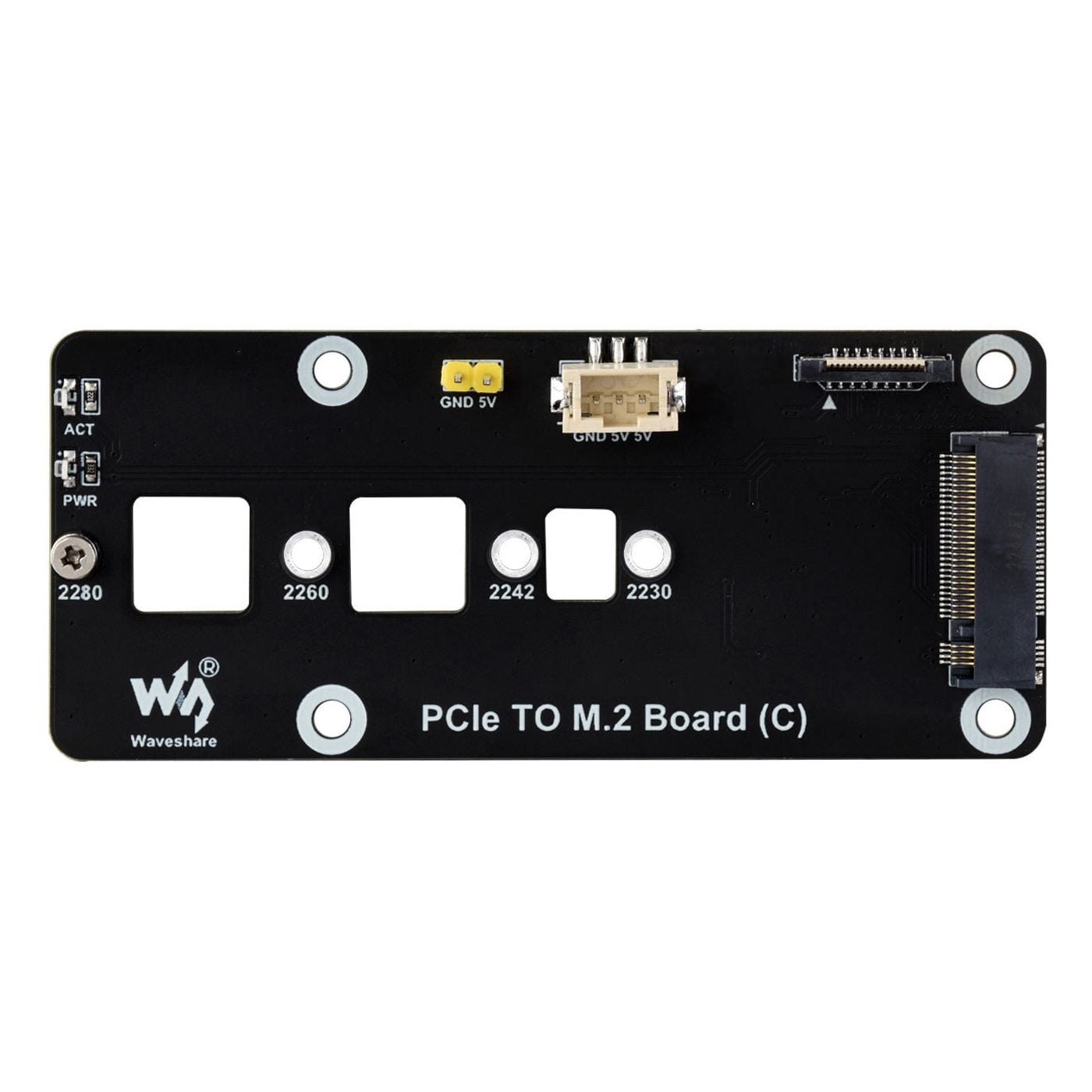 PCIe M.2 Side Adapter for Raspberry Pi 5 by Waveshare - The Pi Hut