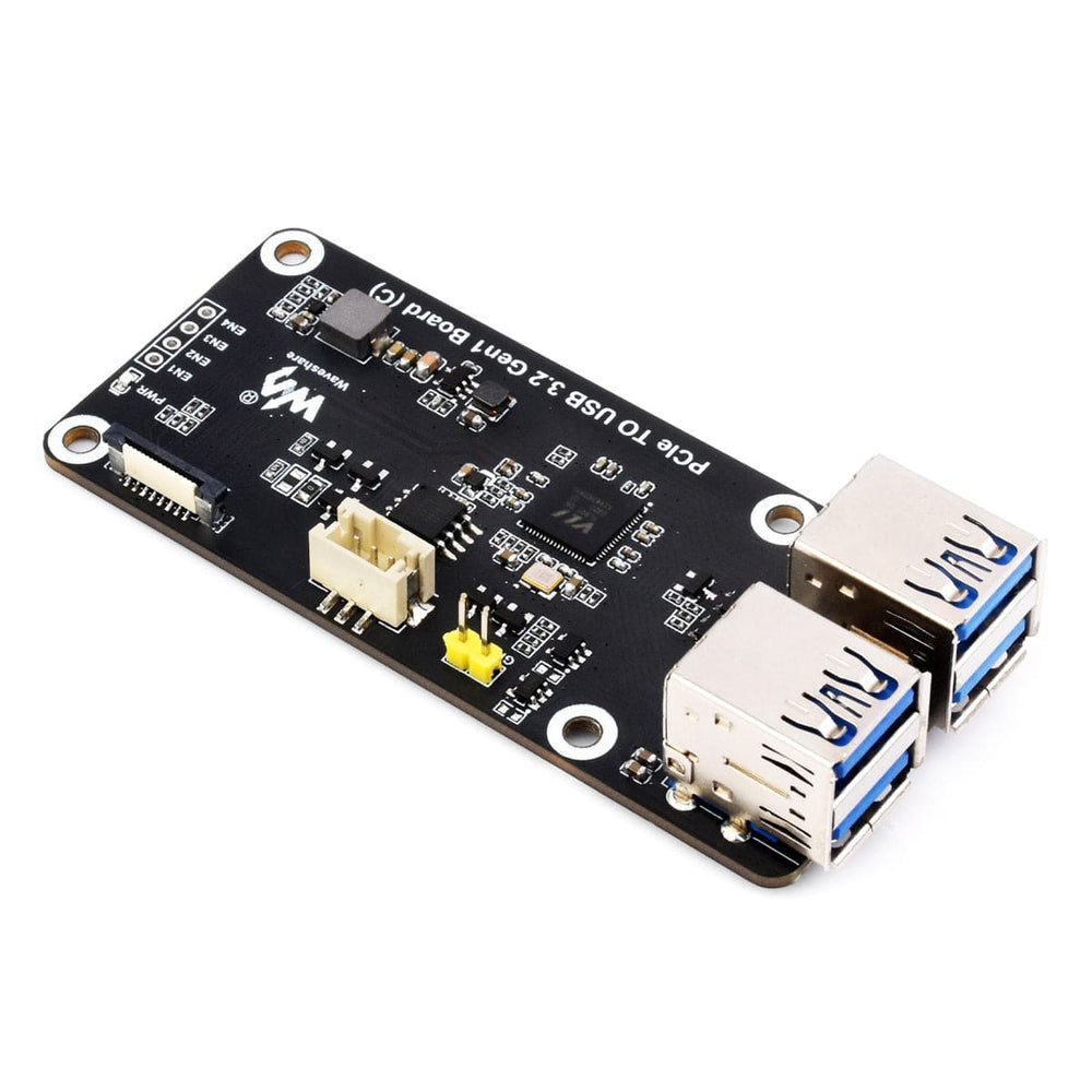 PCIe to 4-Channel USB 3.2 Gen1 Board (C) for Raspberry Pi 5 by Waveshare - The Pi Hut