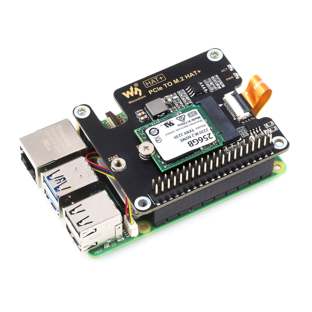 PCIe to M.2 Adapter for Raspberry Pi 5 by Waveshare - The Pi Hut