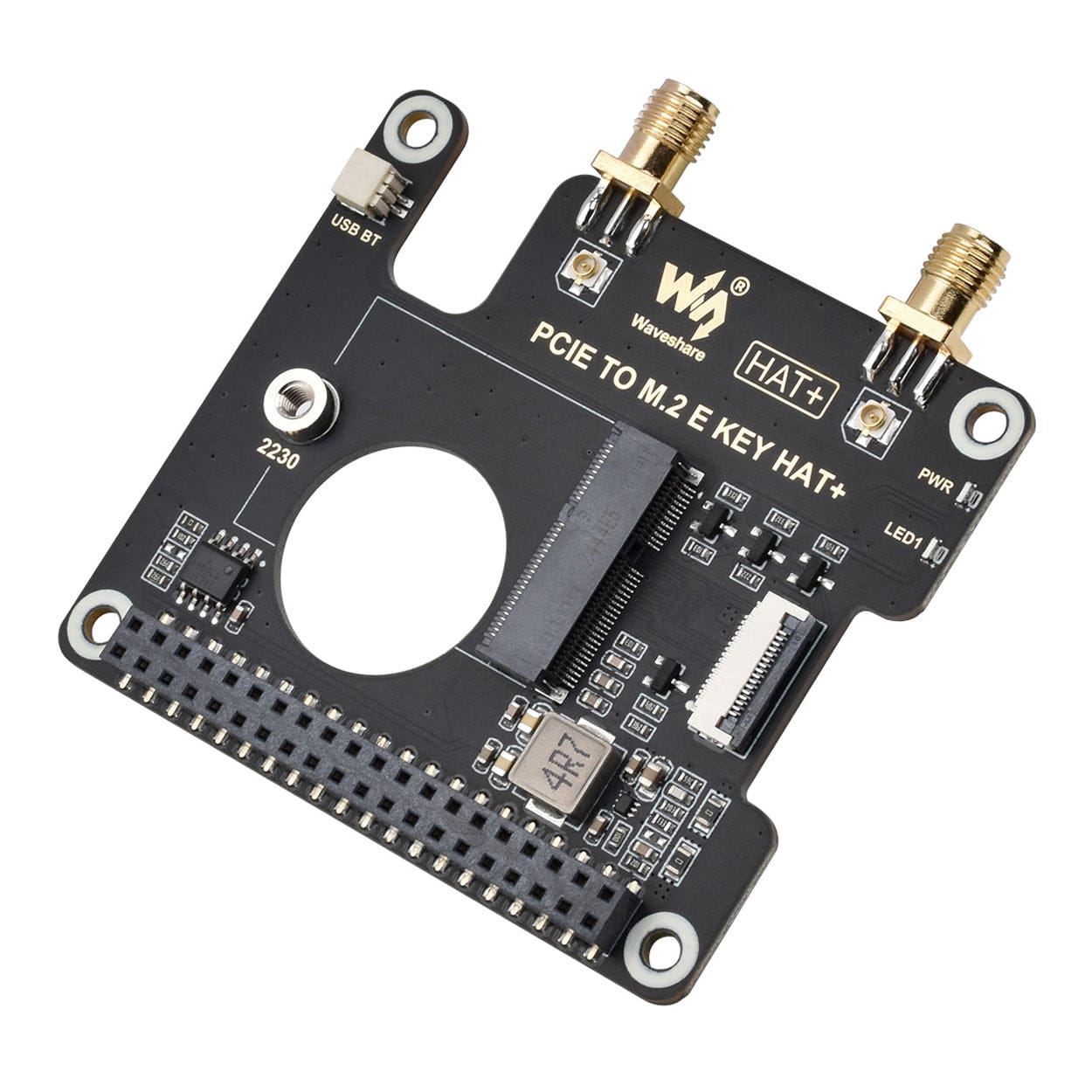PCIe to M.2 E-Key HAT for Raspberry Pi 5 by Waveshare - The Pi Hut